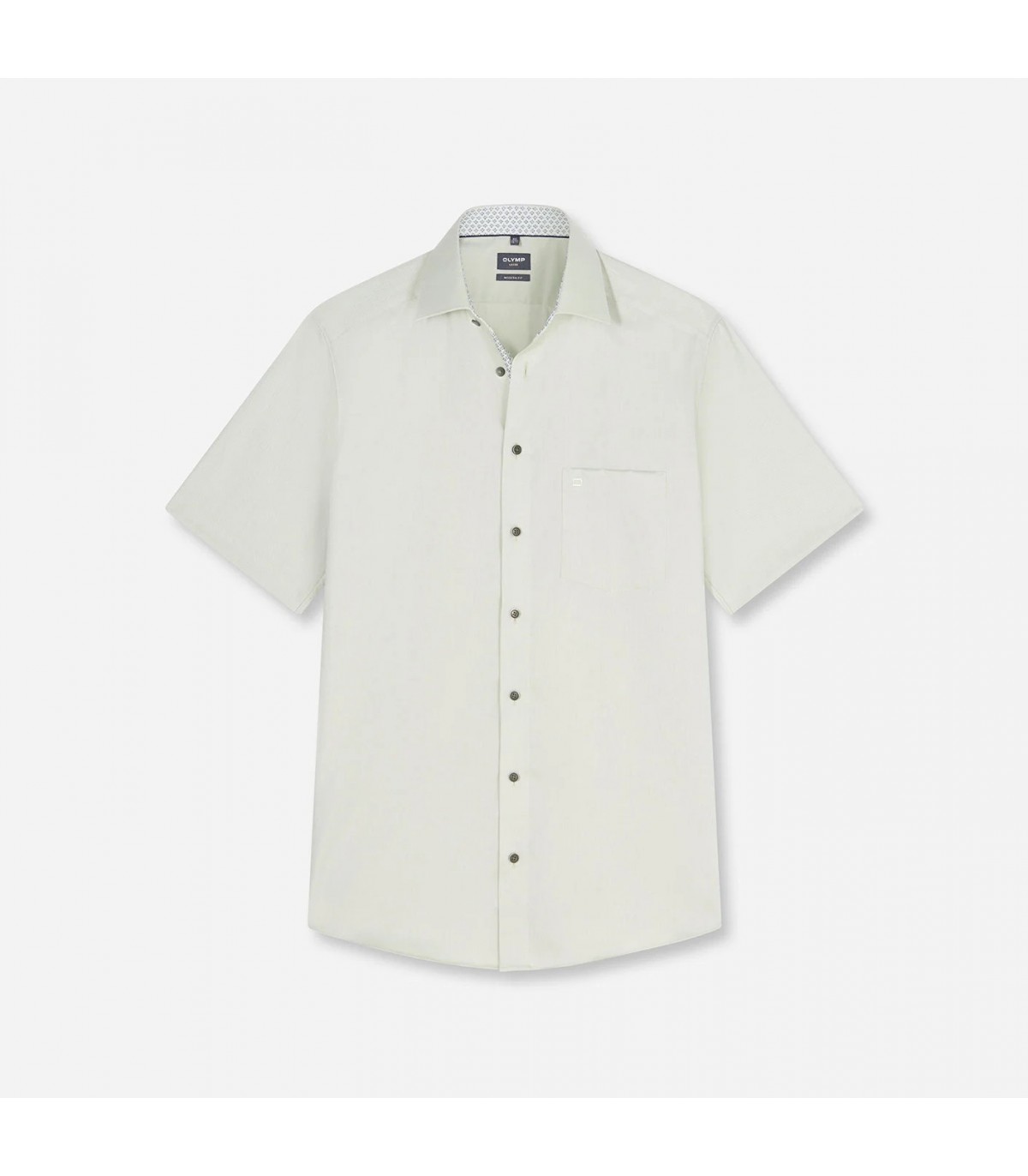 Chemise mc uni olymp 40vert