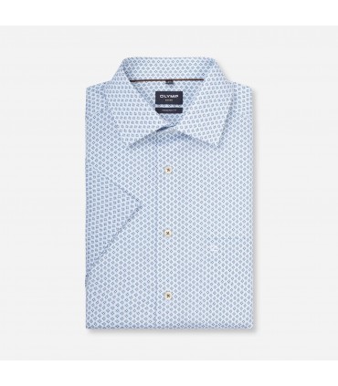Chemise mc fantaisie olymp 11bleu