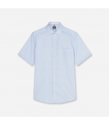 Chemise mc fantaisie olymp 11bleu