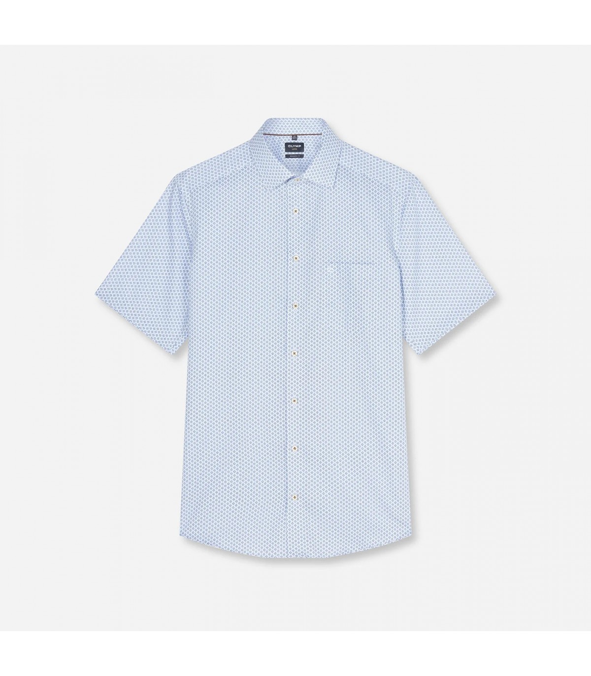 Chemise mc fantaisie olymp 11bleu
