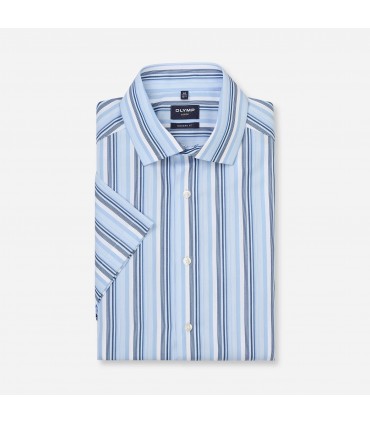 Chemise mc fantaisie olymp 11bleu