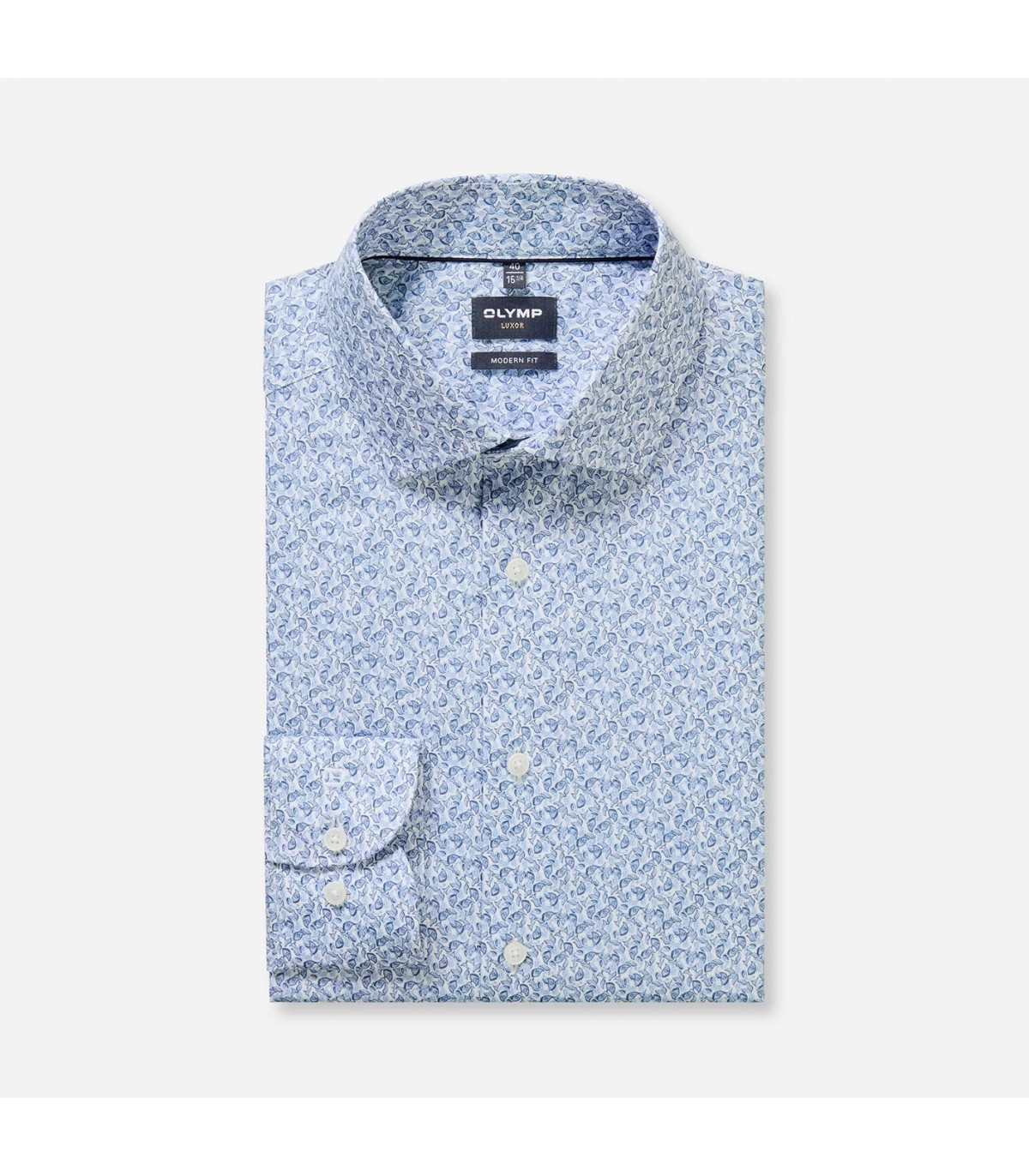 Chemise ml fantaisie olymp 11bleu