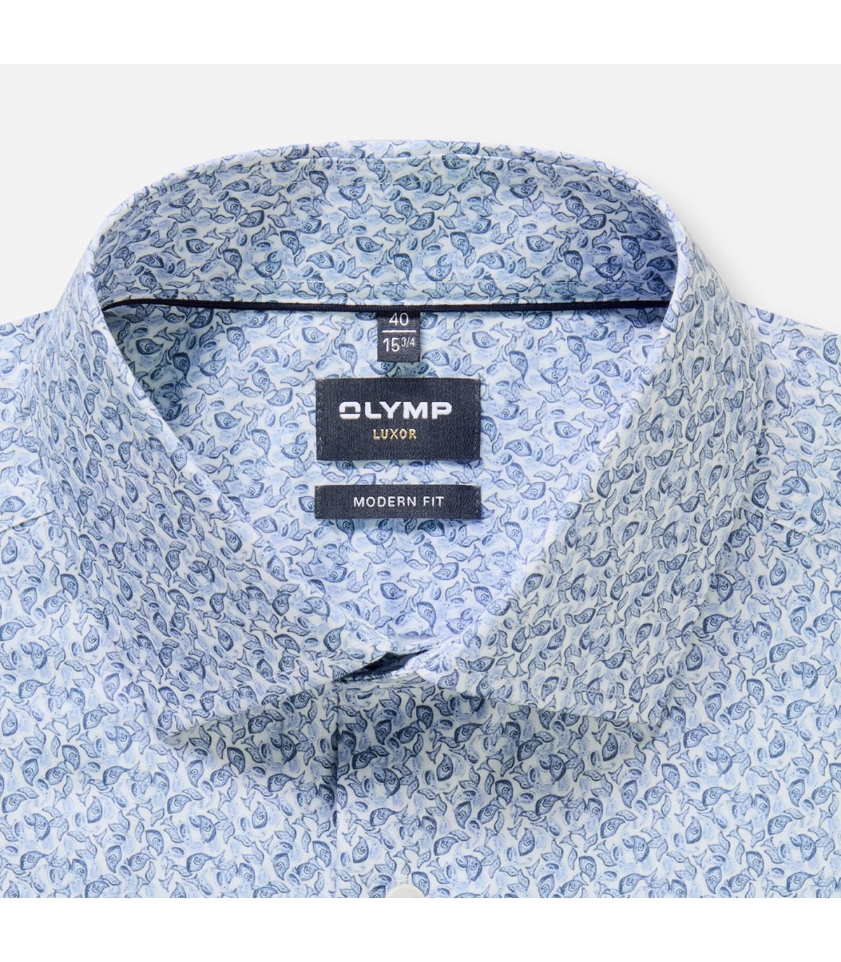 Chemise ml fantaisie olymp 11bleu
