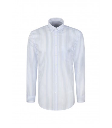 Chemise ml fantaisie seidensticker 11lightblue