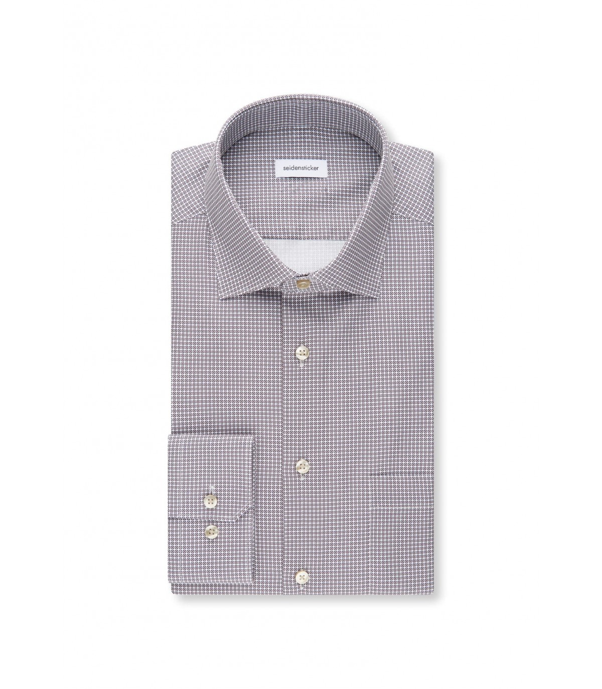 Chemise ml fantaisie seidensticker 05beige