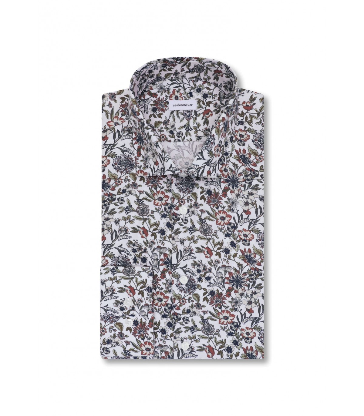 Chemise ml fantaisie seidensticker 77olive