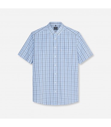 Chemise mc fantaisie olymp 11bleu