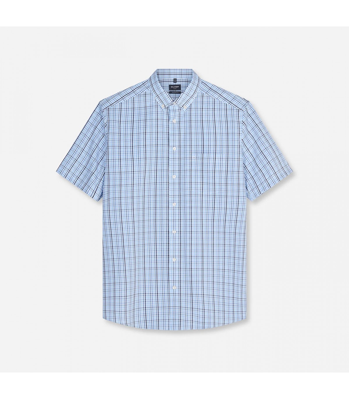 Chemise mc fantaisie olymp 11bleu