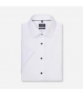 Chemise mc uni olymp 00blanc