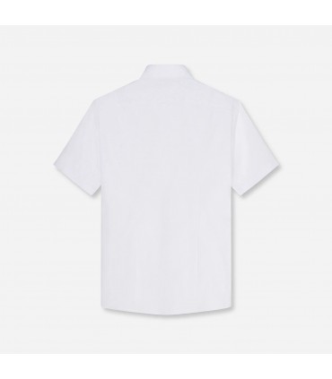 Chemise mc uni olymp 00blanc