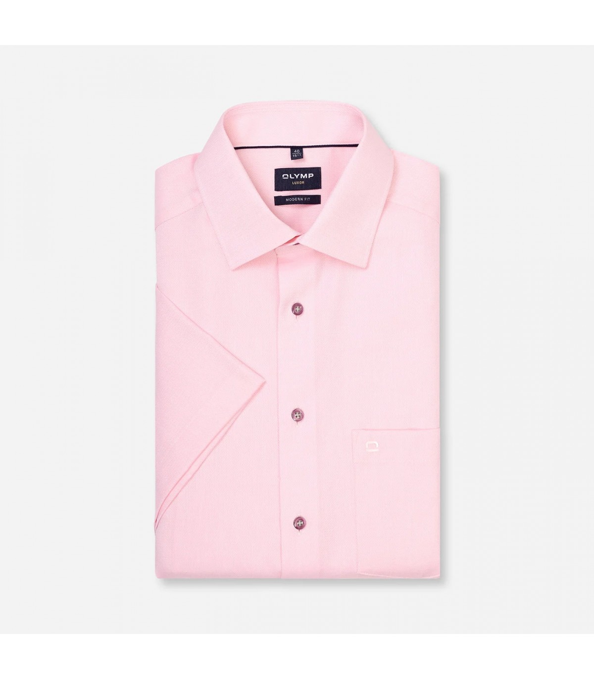 Chemise mc uni olymp 31rose