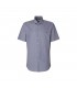 Chemise mc fantaisie seidensticker 15bleu