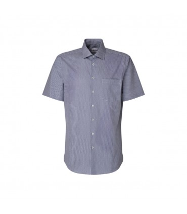 Chemise mc fantaisie seidensticker 15bleu