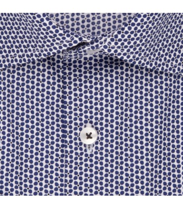 Chemise mc fantaisie seidensticker 15bleu
