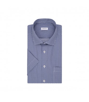 Chemise mc fantaisie seidensticker 15bleu