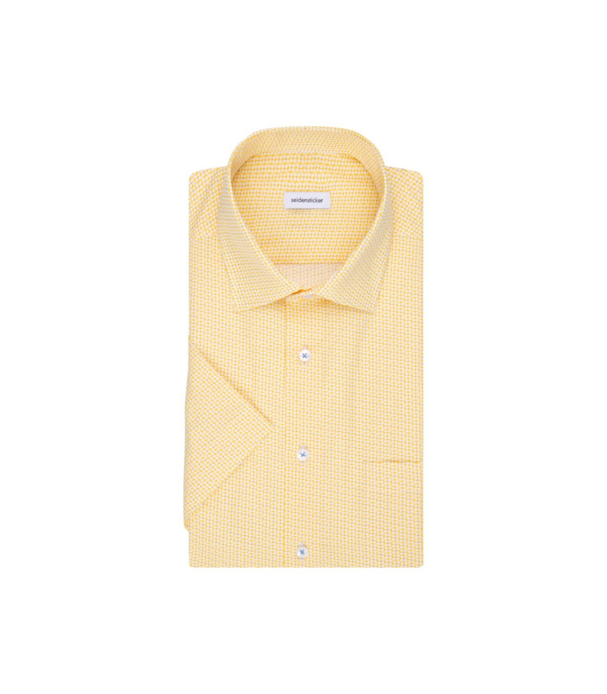 Chemise mc fantaisie seidensticker 62jaune