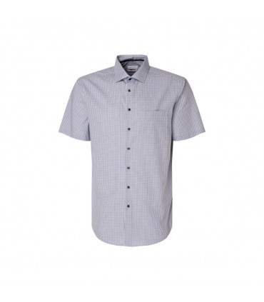 Chemise mc fantaisie seidensticker 19marine