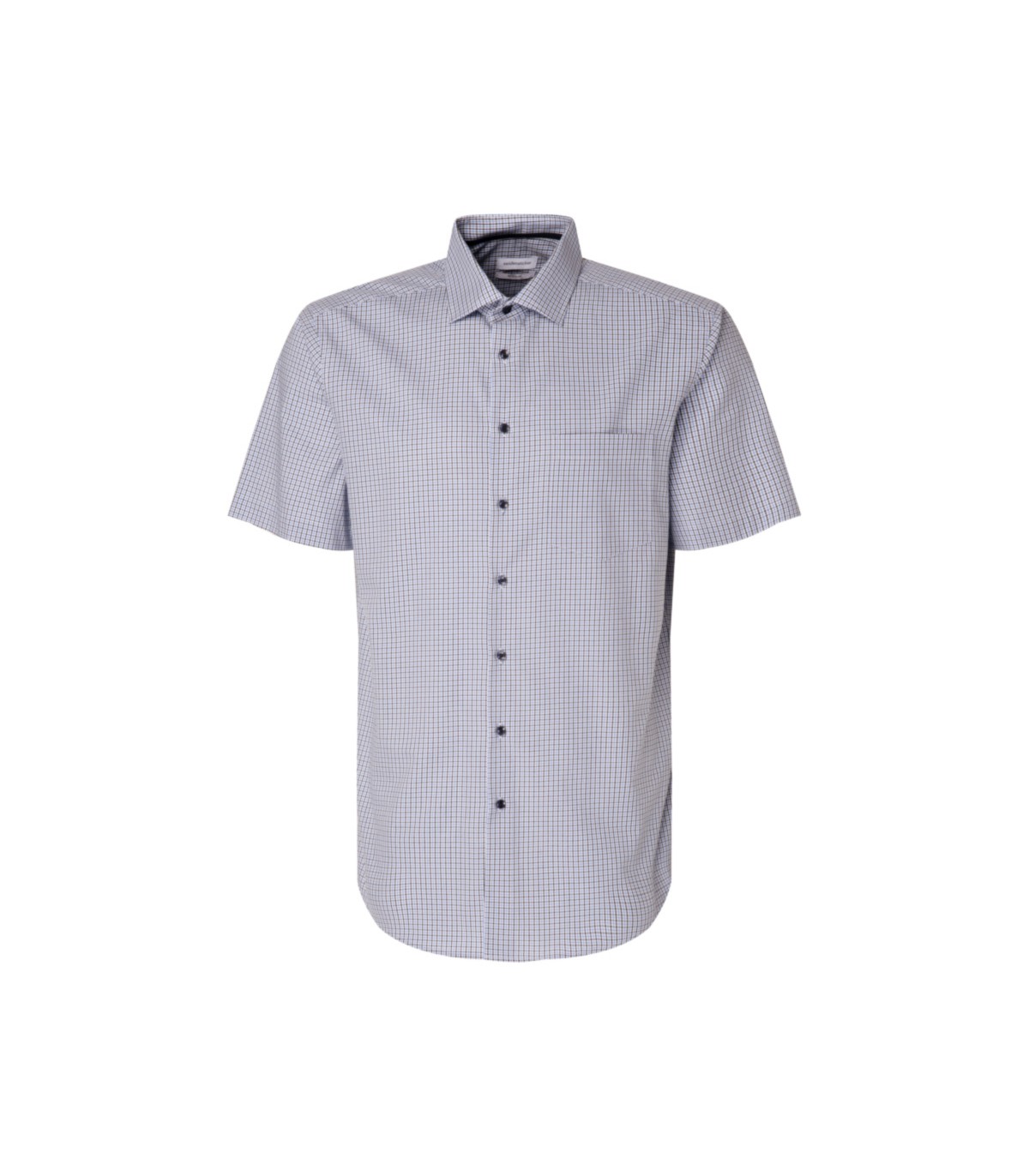 Chemise mc fantaisie seidensticker 19marine