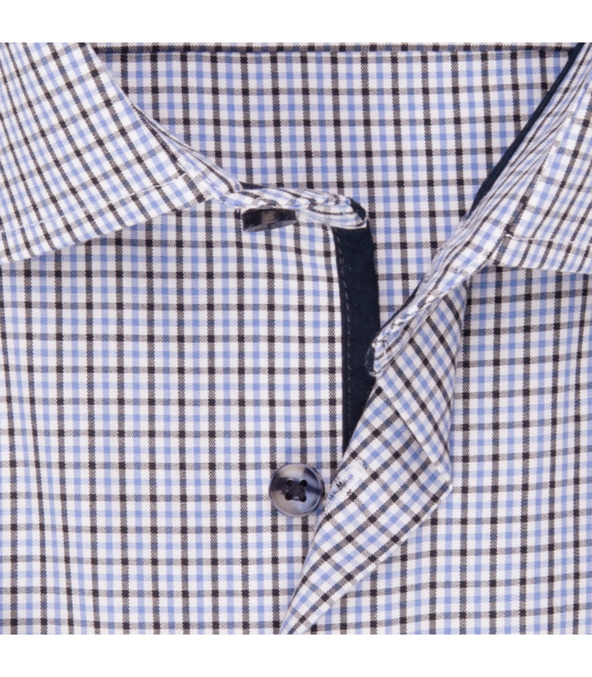 Chemise mc fantaisie seidensticker 19marine