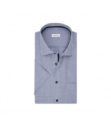 Chemise mc fantaisie seidensticker 19marine
