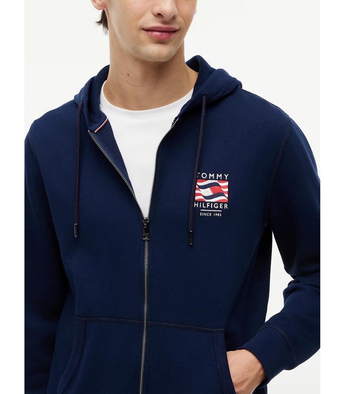 Sweat zippe tommy menswear dccnavy