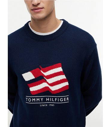 Sweat col rond tommy menswear dccnavy