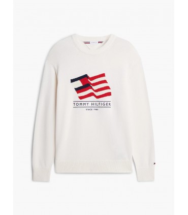 Sweat col rond tommy menswear z00ivory