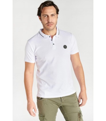 Polo mc tps cerises 1001white