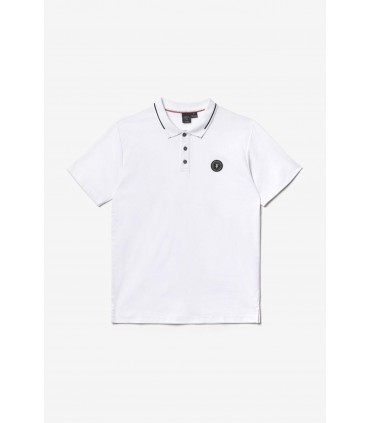 Polo mc tps cerises 1001white