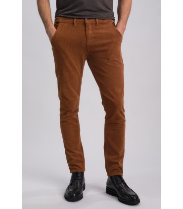 Pantalon chino benson & cherry tabac