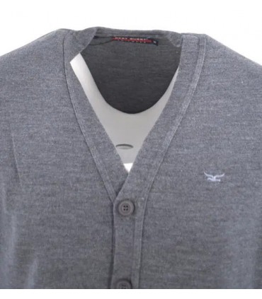 Gilet bouton best guest 1088grismoyen