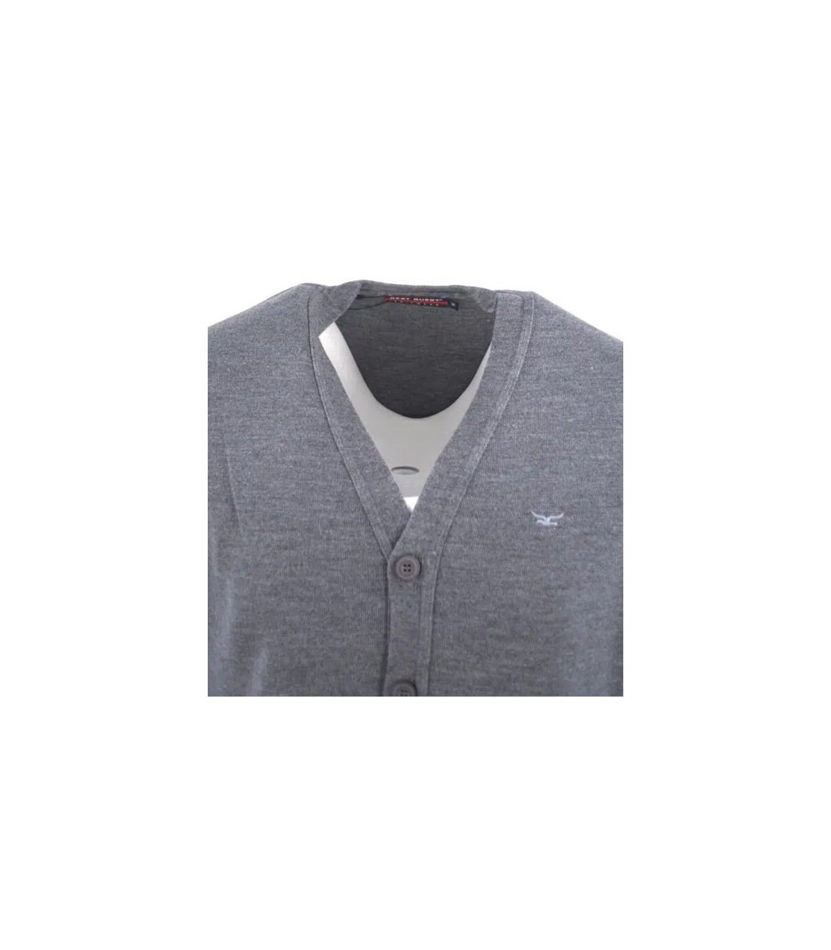 Gilet bouton best guest 1088grismoyen
