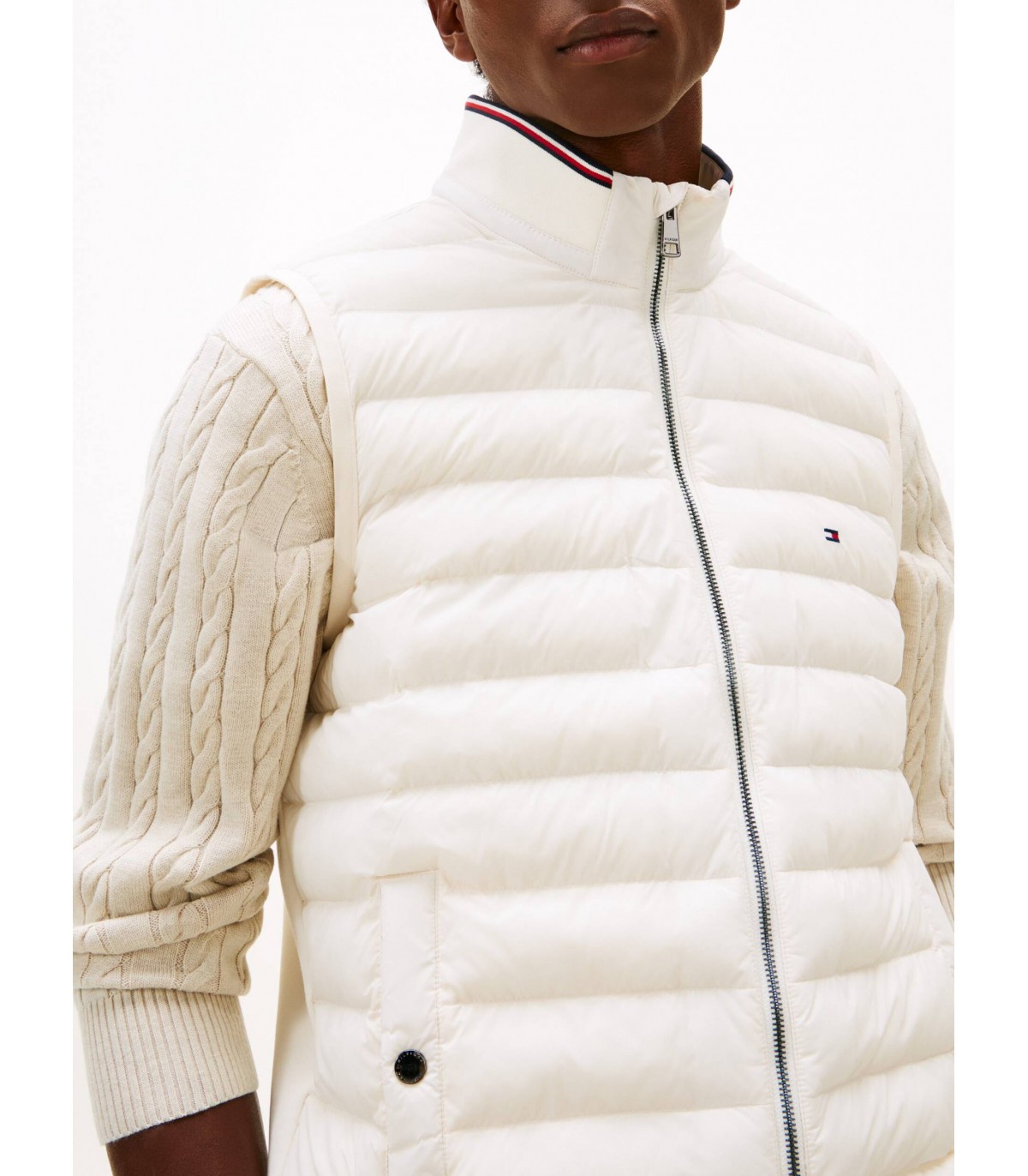 Doudoune sans manche tommy menswear z00ivory