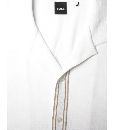 Chemise mc boss black 100white
