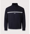 Sweat Col zippe Boss Green