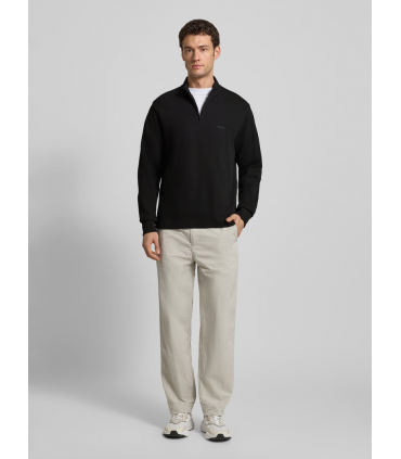 Sweat col zippe boss orange 001black