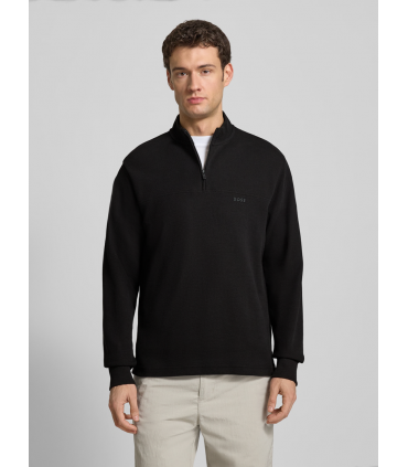 Sweat col zippe boss orange 001black