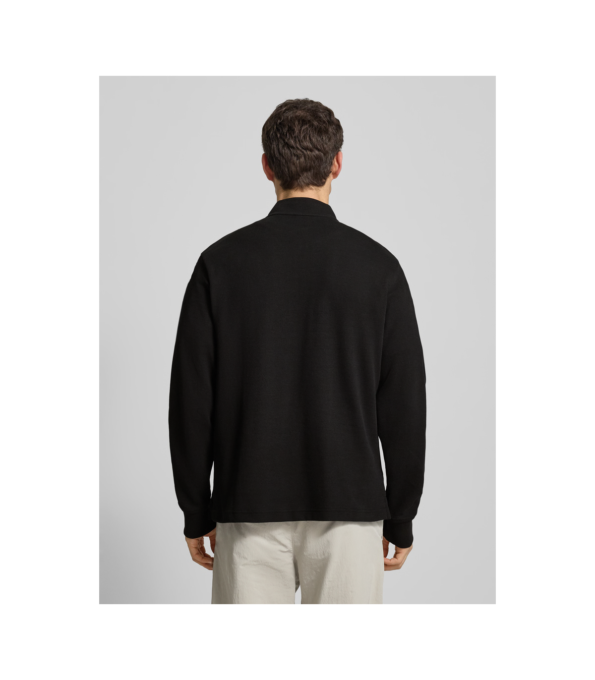 Sweat col zippe boss orange 001black