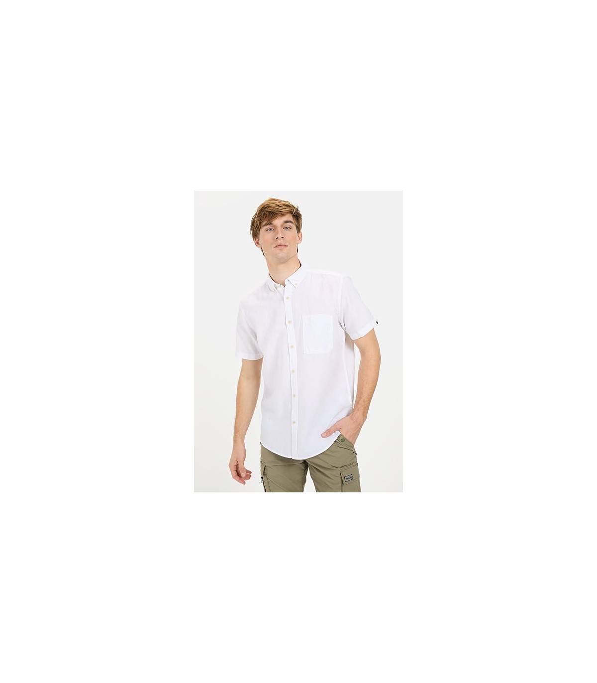 Chemise mc camel 01blanc