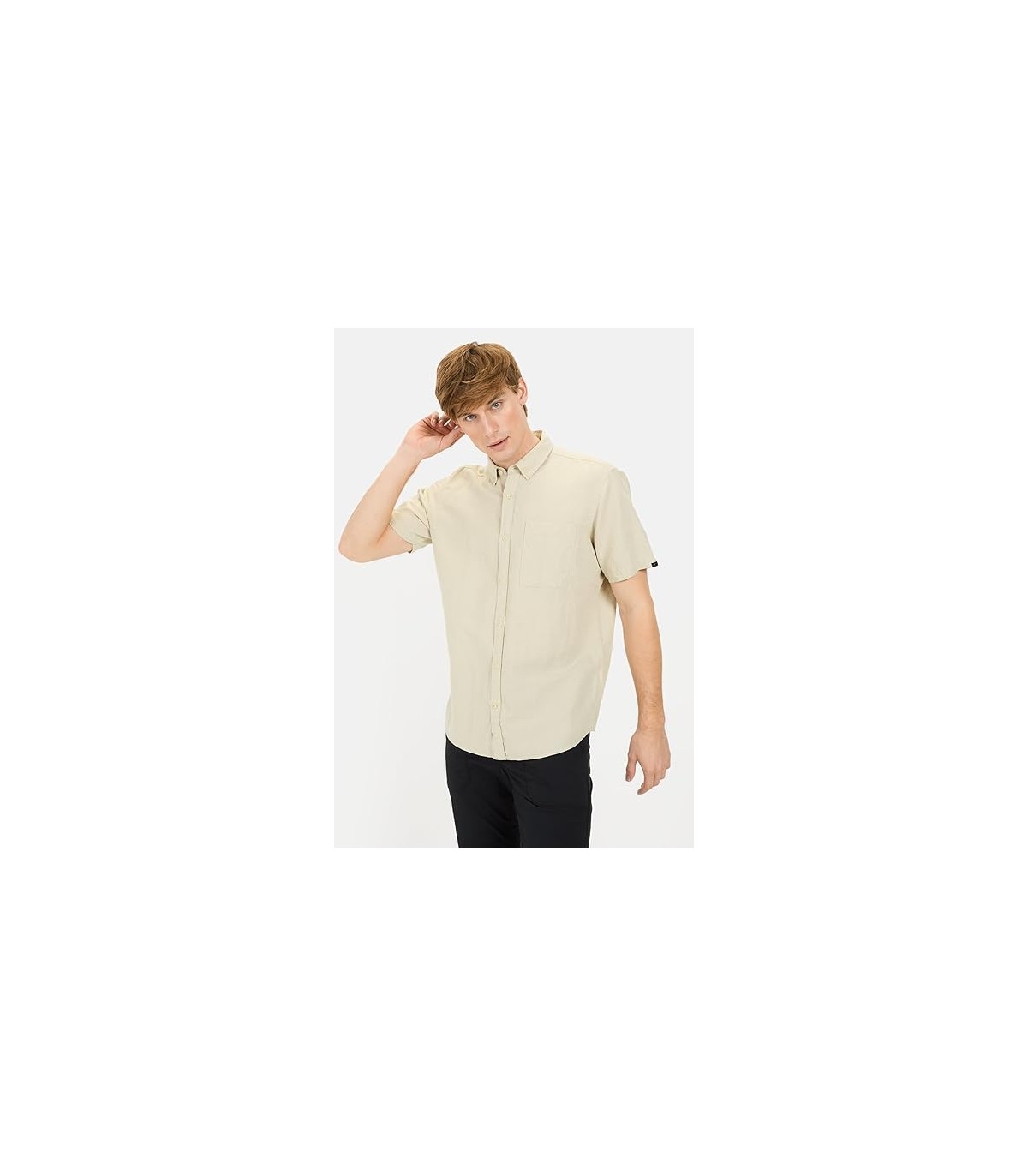 Chemise mc camel 16beige