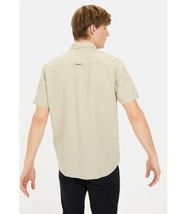 Chemise mc camel 16beige