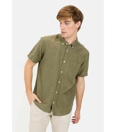 Chemise mc camel 34kaki