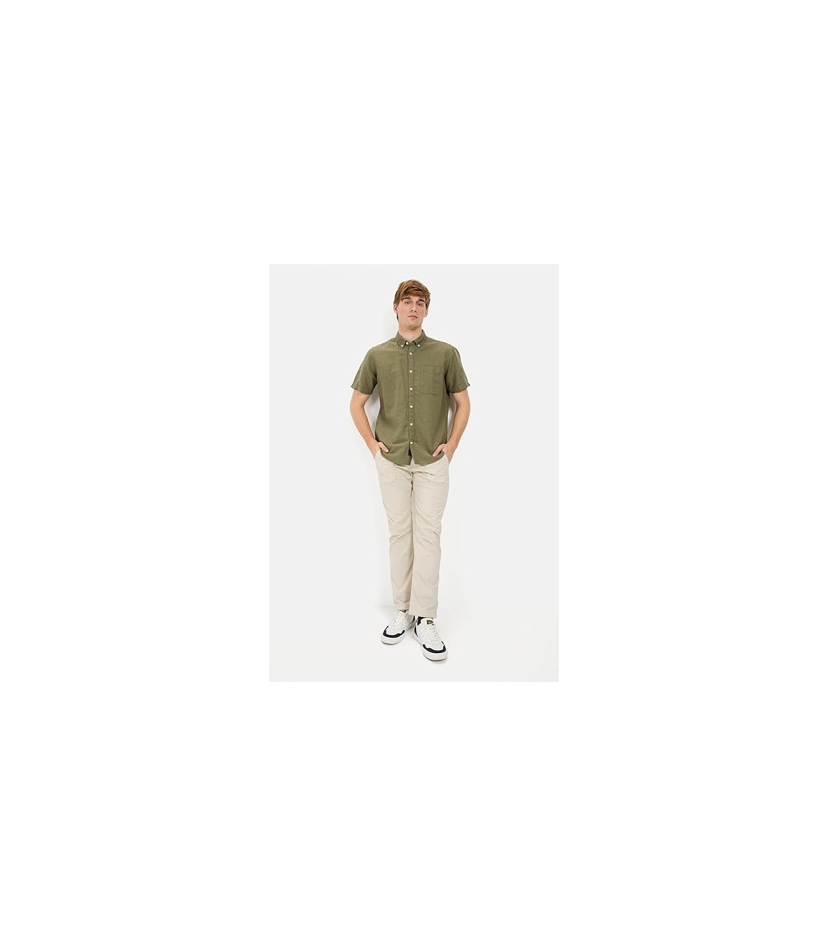 Chemise mc camel 34kaki