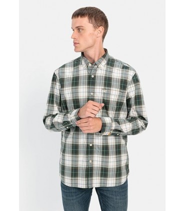 Chemise ml camel 38pinegreen