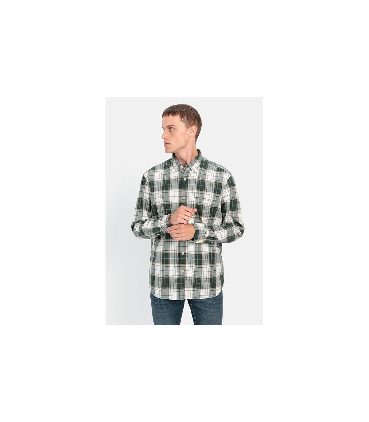 Chemise ml camel 38pinegreen
