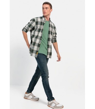 Chemise ml camel 38pinegreen