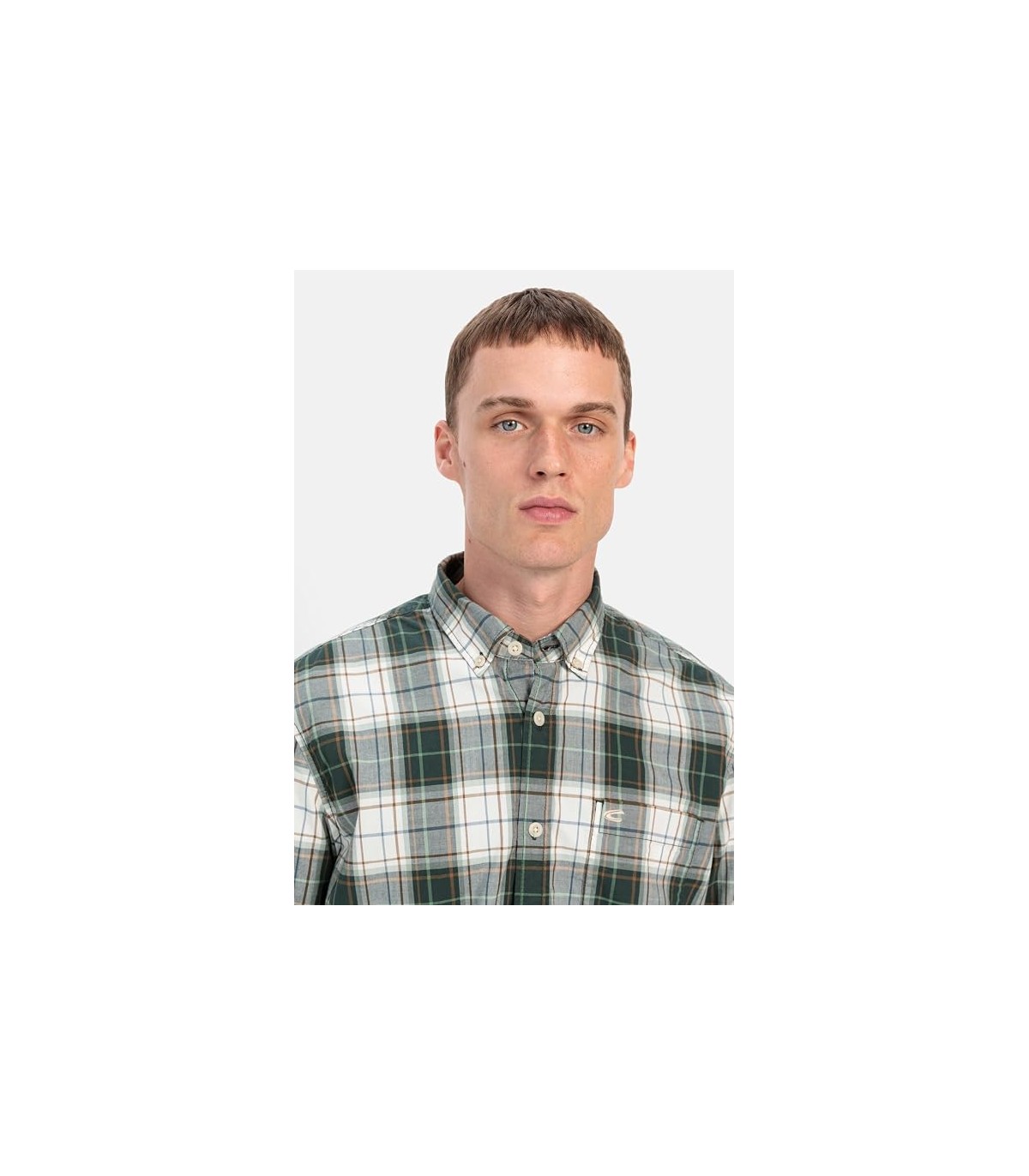 Chemise ml camel 38pinegreen