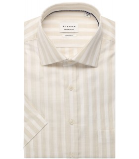 Chemise mc fantaisie eterna 20beige