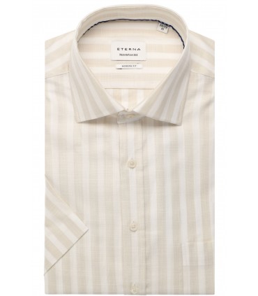 Chemise mc fantaisie eterna 20beige