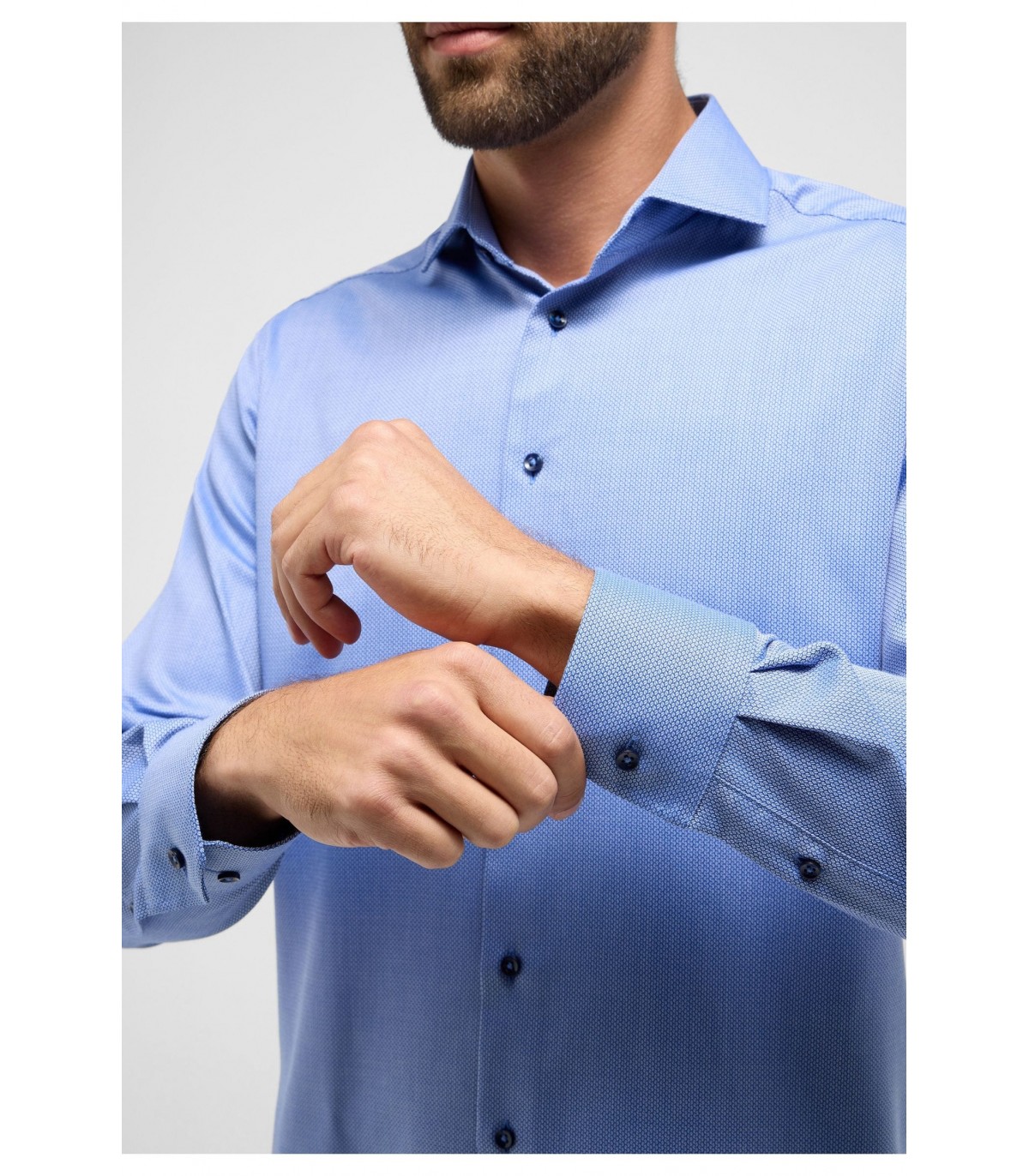 Chemise ml fantaisie eterna 14bleu